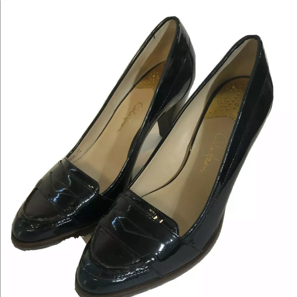 Cole Haan Green Patent Leather Pump Shoe Women 8B